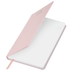 Ежедневник датированный 2026, А5, 138x213 мм, BRAUBERG "Profile", балакрон, светло-розовый, 117075 - фото 4