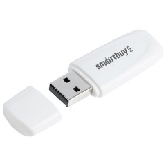 Флеш-диск 8 GB SMARTBUY Scout USB 2.0, белый, SB008GB2SCW - фото 2