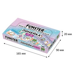 Линейка пластиковая 15 см, FUNSTER (ФАНСТЕР), "КОТЫ", ассорти, дисплей, 210918 - фото 8