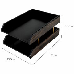 Набор настольный GALANT "Blackwood" из дерева, 8 предметов, цвет "чёрное дерево", 238165 - фото 9