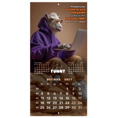 Календарь настенный перекидной 2027 г., BRAUBERG, 12 листов, 28,5х57 см, "Goat calendar", 118417 - фото 14