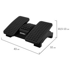 Подставка для ног BRABIX "Ultra 5" 43х32 см, массажер, регулировка угла наклона, 2 платформы, 533040 Подставка для ног BRABIX "Ultra 5" 43х32 см, массажер, регулировка угла наклона, 2 платформы, 533040 - фото 11