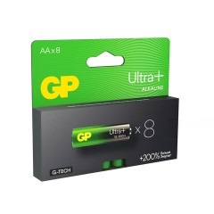 Батарейки КОМПЛЕКТ 8 шт., GP Ultra Plus G-Tech, AA (LR6), алкалиновые, пальчиковые, 15AUPA21-2CRB8 Батарейки КОМПЛЕКТ 8 шт., GP Ultra Plus G-Tech, AA (LR6), алкалиновые, пальчиковые, 15AUPA21-2CRB8 - фото 2