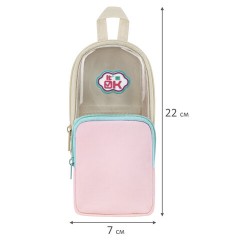 Пенал мягкий BRAUBERG KIDS, 1 отделение, с кармашком, полиэстер/ПВХ, "Рюкзачок", 22х10х7 см, 274590 - фото 5