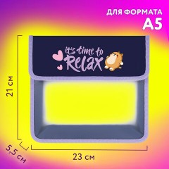 Папка для тетрадей ЮНЛАНДИЯ А5, пластик, 2 отделения, клапан на липучке, "Bored cat", 272189 Папка для тетрадей ЮНЛАНДИЯ А5, пластик, 2 отделения, клапан на липучке, "Bored cat", 272189 - фото 9