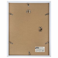 Рамка 30х40 см небьющаяся, багет 17,5 мм, пластик, BRAUBERG "Colorful", белая, 391242 - фото 2