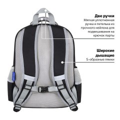 Рюкзак BRAUBERG SNAP, 2 отделения, 3 кармана, "Original black", 39х28х16 см, 272066 Рюкзак BRAUBERG SNAP, 2 отделения, 3 кармана, "Original black", 39х28х16 см, 272066 - фото 15