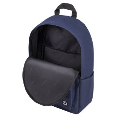Рюкзак BRAUBERG POSITIVE универсальный, карман-антивор, "Dark blue", 42х28х14 см, 270775 Рюкзак BRAUBERG POSITIVE универсальный, карман-антивор, "Dark blue", 42х28х14 см, 270775 - фото 4