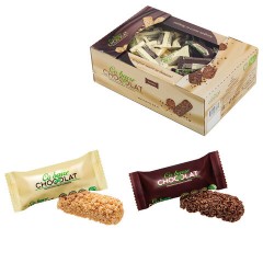 Конфеты мультизлаковые CO BARRE DE CHOCOLAT, ассорти в белой и темной глазури, 900 г