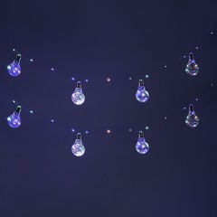 Электрогирлянда-нить комнатная 3 м, 100 LED, с насадками, вид: "Лампочки", мультицветная, ЗОЛОТАЯ СКАЗКА, 592473 - фото 7