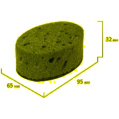 Губки для посуды 9,5х6,5х3,2 см, ОВАЛЬНЫЕ, КОМПЛЕКТ 6 шт., ПЕНОЭФФЕКТ, ПОРИСТЫЕ, BLACK, LAIMA, 608649 - фото 7