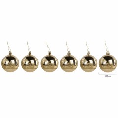 Шары ёлочные 24 шт., 6 см, "Fine Gold", пластик, золотистые, туба, ЗОЛОТАЯ СКАЗКА, 592170 Шары ёлочные 24 шт., 6 см, "Fine Gold", пластик, золотистые, туба, ЗОЛОТАЯ СКАЗКА, 592170 - фото 5