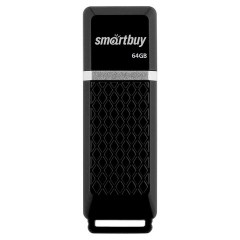 Флеш-диск 64 GB SMARTBUY Quartz USB 2.0, черный, SB64GBQZ-K Флеш-диск 64 GB SMARTBUY Quartz USB 2.0, черный, SB64GBQZ-K - фото 3