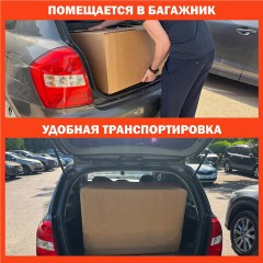 Тачка садово-строительная ТЕХ-ТОП, 110 л, максимальный вес 260 кг, цинковый кузов, пневмоколеса d=360 мм, 606628 - фото 13