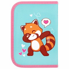 Пенал ПИФАГОР, 1 отделение, полиэстер, 19х13 см, "Red panda", 272283 Пенал ПИФАГОР, 1 отделение, полиэстер, 19х13 см, "Red panda", 272283 - фото 3