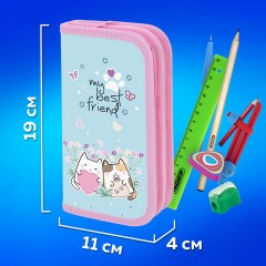 Пенал ПИФАГОР, 2 отделения, ламинированный картон, 19х11 см, "Cat friends", 272247 Пенал ПИФАГОР, 2 отделения, ламинированный картон, 19х11 см, "Cat friends", 272247 - фото 11