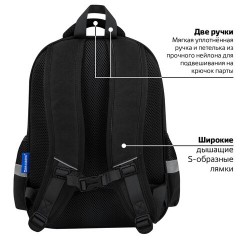 Рюкзак BRAUBERG FAVOUR, 2 отделения, 3 кармана, "Module blocks", 40х29х15 см, 273124 - фото 18