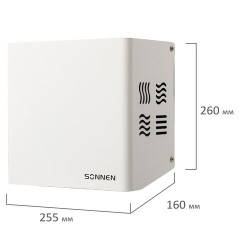 Сушилка для рук SONNEN HDR-1200W, 1200 Вт, производство РОССИЯ, антивандальная, сталь, белая, 701870 - фото 9