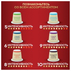 Кофе в капсулах JULIUS MEINL "Lungo Classico" для кофемашин Nespresso, 10 порций, ИТАЛИЯ, 94031 - фото 2