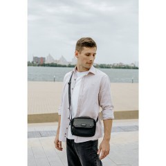 Сумка на плечо HEIKKI WALLET (ХЕЙКИ) два отделения, органайзер, черная, 15х20х5 см, 272639 - фото 11