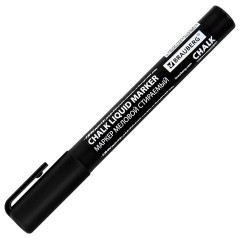 Маркер меловой CHALK LIQUID MARKER, ЧЕРНЫЙ, 3 мм, стираемый, BRAUBERG "CHALK", 152600 - фото 7