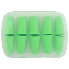 Беруши одноразовые пенополиуретановые без шнурка, КОМПЛЕКТ 5 пар в контейнере, SNR 43 дБ, RABBITEX (РАББИТЕКС), 671319 - фото 6