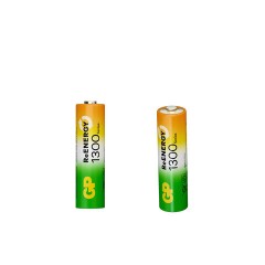 Батарейки аккумуляторные GP ReEnergy Ni-Mh пальчиковые КОМПЛЕКТ 2 шт., AA (HR6), 1300 mAh, 130AAHCRGY, 130AAHCRGY-2CRC - фото 4