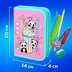 Пенал ПИФАГОР, 1 отделение, 2 откидные планки, полиэстер, 20х14 см, "Sweet mood", 272288 Пенал ПИФАГОР, 1 отделение, 2 откидные планки, полиэстер, 20х14 см, "Sweet mood", 272288 - фото 12