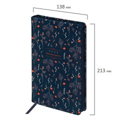Ежедневник датированный 2026 А5 138x213 мм, BRAUBERG "Vista", под кожу, твердый, "Pattern", 117457 - фото 2