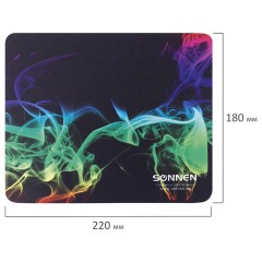Коврик для мыши SONNEN "SMOKE", резина + ткань, 220х180х3 мм, 513289 Коврик для мыши SONNEN "SMOKE", резина + ткань, 220х180х3 мм, 513289 - фото 6
