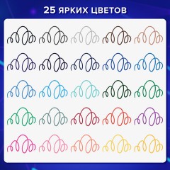 Ручки капиллярные (линеры) 25 ЦВЕТОВ, BRAUBERG "FINE 040", шестигранные, линия 0,4 мм, 144145 - фото 15
