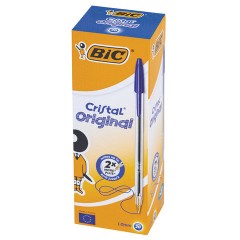 Ручка шариковая неавтомат. BIC Cristal синий  0,32 мм Франция - фото 4