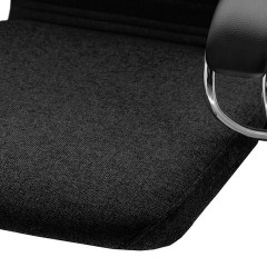 Кресло офисное МЕТТА "К-27" хром, ткань, сиденье и спинка мягкие, черное - фото 14