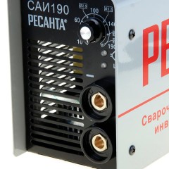 Сварочный аппарат инверторный, сварочный ток до 190 А, диаметр электрода до 5 мм, РЕСАНТА САИ 190, 65/2 Сварочный аппарат инверторный, сварочный ток до 190 А, диаметр электрода до 5 мм, РЕСАНТА САИ 190, 65/2 - фото 4