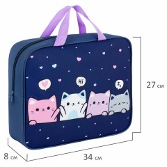 Папка на молнии с ручками BRAUBERG KIDS А4, 1 отделение, полиэстер, 80 мм, "Anti-gravity", 273313 Папка на молнии с ручками BRAUBERG KIDS А4, 1 отделение, полиэстер, 80 мм, "Anti-gravity", 273313 - фото 8