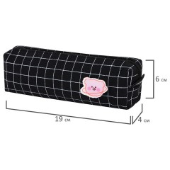 Пенал BRAUBERG, 1 отделение, полиэстер, "Cute bear", черный, 19х4х6 см, 272303 Пенал BRAUBERG, 1 отделение, полиэстер, "Cute bear", черный, 19х4х6 см, 272303 - фото 7