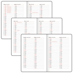 Еженедельник датированный 2026, А5, 145х215 мм, BRAUBERG "Select", балакрон, темно-синий, 117181 - фото 8