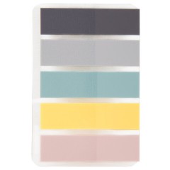 Закладки клейкие пастельные BRAUBERG PASTEL, НАБОР 300 штук (15 цветов х 20 листов), 45х12 мм, 116682 - фото 5
