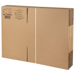 Гофрокороб, длина 380 мм х ширина 280 мм х высота 225 мм, марка Т22, профиль В, FEFCO 0201 / ГОСТ, исполнение А, 440055 - фото 5