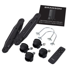Обогреватель масляный BRASSON (БРАССОН) BOR-9 TOUCH, 9 секций, 2000 Вт, 3 режима, сенсор, пульт ДУ, черный, 457778 - фото 7