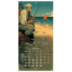 Календарь настенный перекидной 2027 г., BRAUBERG, 12 листов, 28,5х57 см, "Русские сказки", 118419 - фото 9