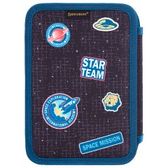 Пенал BRAUBERG, 3 отделения, полиэстер, 21х14 см, "Space mission", 270729 Пенал BRAUBERG, 3 отделения, полиэстер, 21х14 см, "Space mission", 270729 - фото 3