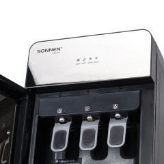 Кулер для воды SONNEN FSE-03G, напольный, нагрев/охлаждение электронное, НИЖНЯЯ ЗАГРУЗКА, 3 крана, зеркальный, 455753 - фото 5