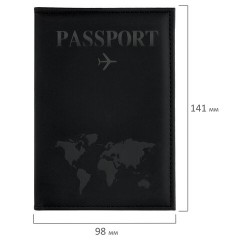 Обложка для паспорта "Passport map", экокожа soft-touch, черная, STAFF, 238760 Обложка для паспорта "Passport map", экокожа soft-touch, черная, STAFF, 238760 - фото 6