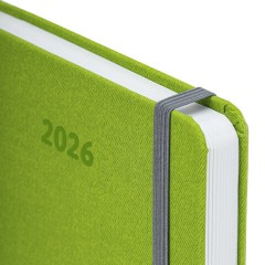 Ежедневник датированный 2026 А5 138x213 мм, BRAUBERG "Mosaic", под кожу, карман для ручки, зеленый, 117111 - фото 4