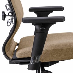 Кресло МЕТТА "ErgoLife" 10 B1-162D, пластик, синхромеханизм, 2D-подлокотники, ткань, бежевое Кресло МЕТТА "ErgoLife" 10 B1-162D, пластик, синхромеханизм, 2D-подлокотники, ткань, бежевое - фото 6