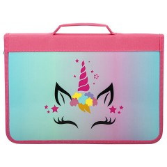 Папка на молнии BRAUBERG А4 с ручкой, с органайзером, 1 отделение, "Unicorn", 271447 Папка на молнии BRAUBERG А4 с ручкой, с органайзером, 1 отделение, "Unicorn", 271447 - фото 2