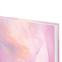 Ежедневник датированный 2026 145х215 мм, А5, STAFF, ламинированная обложка, "Delicate", 117330 - фото 4