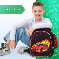 Рюкзак BRAUBERG KIDS MIND с пеналом в комплекте, 2 отделения, "Fiery Road", 40х28х18 см, 273177 Рюкзак BRAUBERG KIDS MIND с пеналом в комплекте, 2 отделения, "Fiery Road", 40х28х18 см, 273177 - фото 17