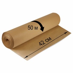 Крафт-бумага в рулоне, 420 мм x 50 м, плотность 78 г/м2, Марка А (Коммунар), BRAUBERG, 440184 Крафт-бумага в рулоне, 420 мм x 50 м, плотность 78 г/м2, Марка А (Коммунар), BRAUBERG, 440184 - фото 3